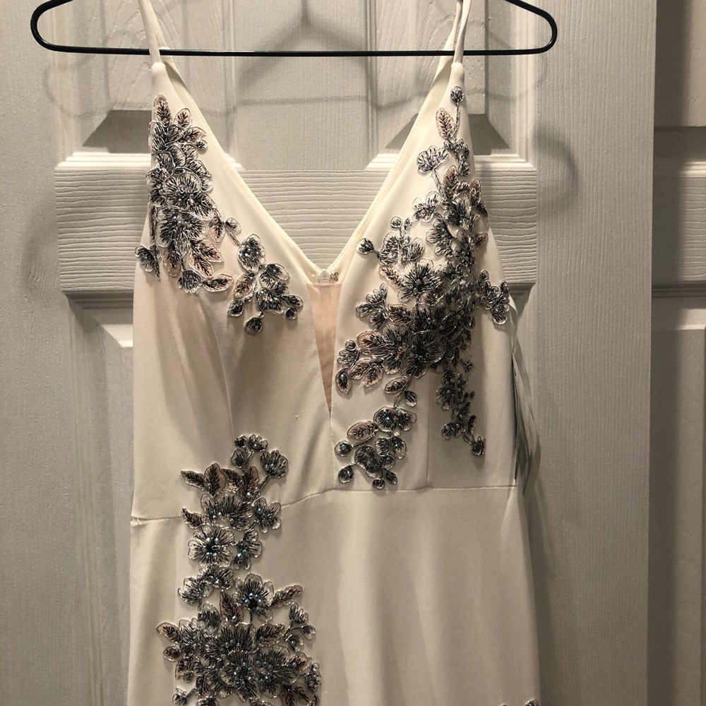 Off white long fancy dress! Brand new with tags